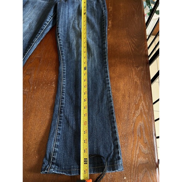 LUCKY BRAND Y2K Sofia Bootcut Flare Leg Denim Jeans Sz 6/28 Dark Wash - Picture 9 of 11